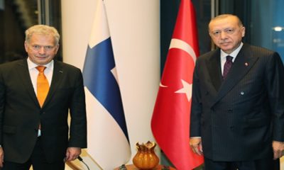 Cumhurbaşkanı Erdoğan, Finlandiya Cumhurbaşkanı Niinistö ile bir araya geldi