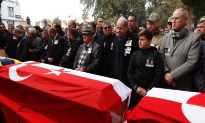 Cumhurbaşkanı Ersin Tatar, Adıyaman’da yıkılan İsias Oteli enkazında hayatını kaybeden öğrencilerin cenaze törenine katıldı