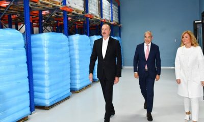 İlham Əliyev Bakıda “Diamed” dərman istehsalı zavodunun açılışında iştirak edib