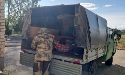 Birleşik Rusya, Kherson bölgesindeki Kinburn Spit sakinlerine yiyecek bağışladı