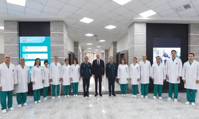 İlham Aliyev, Bakü’de Devlet Sınır Teşkilatı’nın yeni askeri hastane kompleksinin açılışına katıldı
