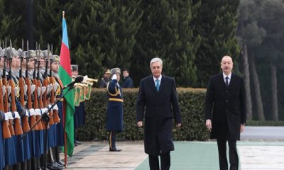 Qazaxıstan Prezidenti Kasım-Jomart Tokayevin rəsmi qarşılanma mərasimi olub
